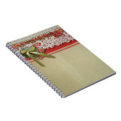 Carnet Antique Rose dentelle Rustique Rouge Victorien Bur (Côté Droit)