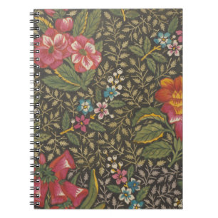 Carnet Antique Toile de Jouy 1800 Branches florales