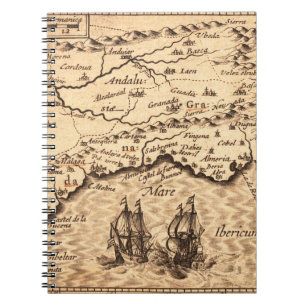Carnet Antique vieille carte inspirée (3)
