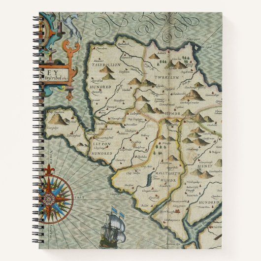 Carnet Antique vieille carte inspirée (7) (Devant)