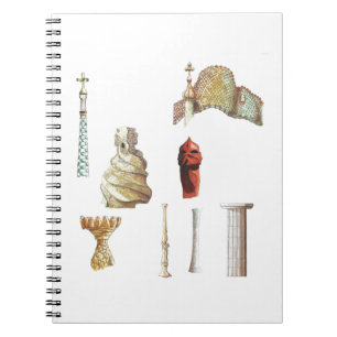 Carnet Antonio Gaudi. Barcelone. L'Espagne. Architectural