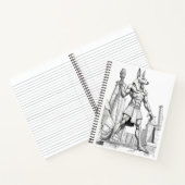 Carnet Anubis Egyptian God of the Dead Sketch Art Noteboo (Intérieur)