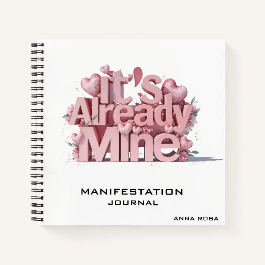 Carnet *~* AP85 Coeurs de manifeste d'attraction de la lo (Devant)