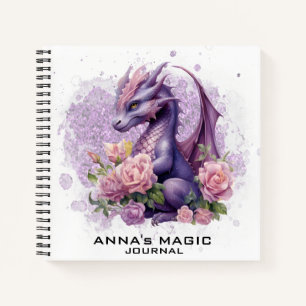 Carnet *~* AP85 Droit Attraction Bébé mignon Dragon Flora