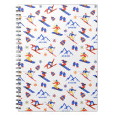 Carnet Apache Nouveau Mexique Motif de snowboard de monta (Devant)