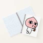 Carnet Apeach avec café glacé (Intérieur)