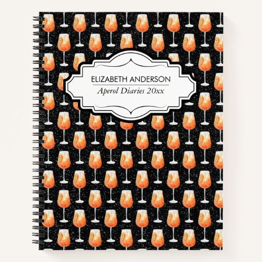 Carnet Aperol Spritz motif - Aperol Diaries (Devant)