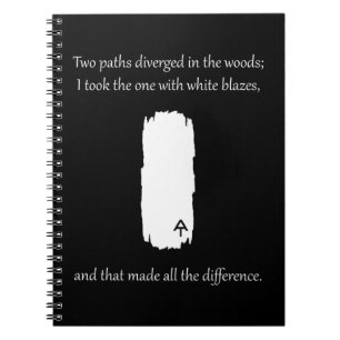 Carnet Appalachian Trail White Blaze Paths Diverged