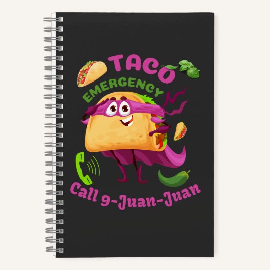 Carnet Appel d'urgence Taco 9 Juan Juan Mexicain (Recto)