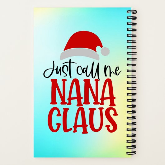 Carnet Appelle-Moi Nana Claus-56768 (Verso)