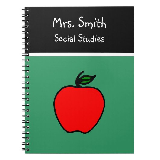 Carnet Apple de l'enseignant customisé (Devant)