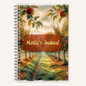 Carnet Apple Orchard personnalisé avec nom (Recto)