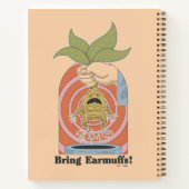 Carnet "Apportez des cache-oreilles !" Graphisme hurleur (Dos)