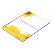 Carnet Apportez vos propres tournesols (Côté gauche)