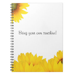 Carnet Apportez vos propres tournesols