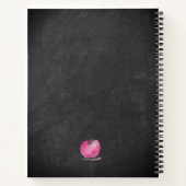 Carnet Appréciation de l'enseignant Aquarelle Apple Nom p (Dos)