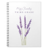 Carnet Appréciation de l'enseignant Aquarelle Boho Floral (Devant)