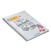 Carnet Appréciation de l'enseignant Gnome avec coeur (Côté Droit)