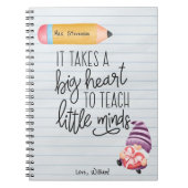 Carnet Appréciation de l'enseignant Gnome avec coeur (Devant)