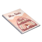 Carnet Appréciation de l'enseignant Personnalisé Boho Rai (Côté Droit)