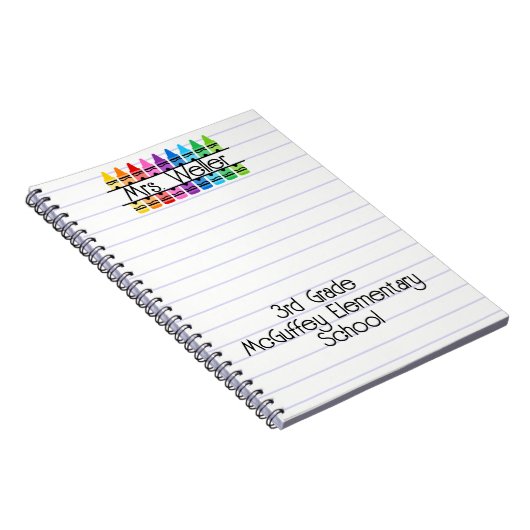 Carnet Appréciation de l'enseignant Personnalisé Red Cray (Côté Droit)