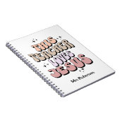 Carnet Appréciation de l'enseignant Retro Jesus personnal (Côté Droit)