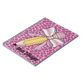 Carnet Appréciation personnalisée de l'enseignant Crayon  (Côté gauche)