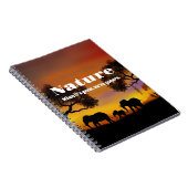 Carnet Apprécier la nature et les éléphants (Côté Droit)