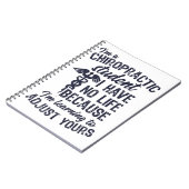 Carnet Apprendre à adapter votre vie, chiropraticien (Côté gauche)