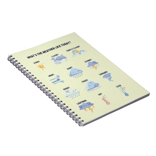 Carnet Apprendre sur la météo Matériel scolaire (Côté Droit)