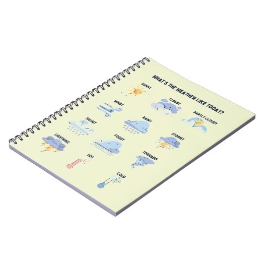 Carnet Apprendre sur la météo Matériel scolaire (Côté gauche)