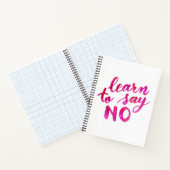 Carnet Apprenez à dire non - rose (Intérieur)