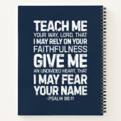 Carnet Apprenez-Moi, Seigneur, Psaume 86:11 (Dos)