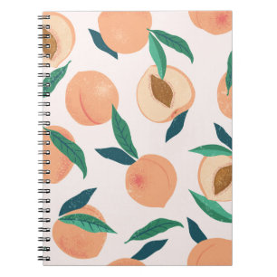 Carnet Appricot de Pêche : Motif Tropical Sans Seamless.
