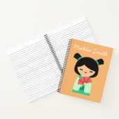 Carnet Apqua peach Kokeshi poupées japonaises (Intérieur)