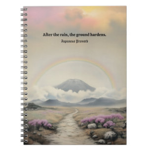 Carnet Après la pluie (aquarelle japonaise paysage art)