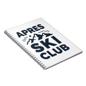 Carnet Apres Ski Club Mountain Logo - Custom Mens Winter  (Côté Droit)