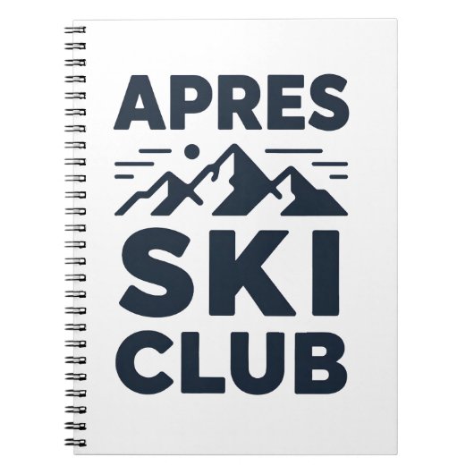 Carnet Apres Ski Club Mountain Logo - Custom Mens Winter  (Devant)