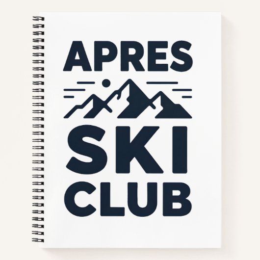 Carnet Apres Ski Club Mountain Logo - Custom Mens Winter  (Devant)