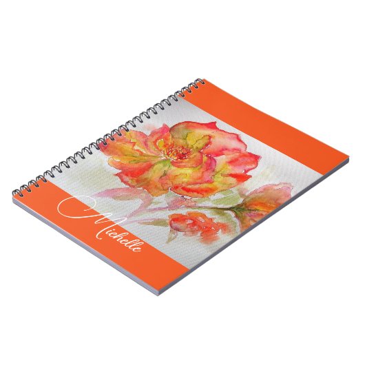 Carnet Apricot Rose orange (Côté gauche)