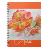 Carnet Apricot Rose orange (Devant)