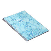 Carnet Aqua Bleu Et Blanc À Monogramme (Côté Droit)