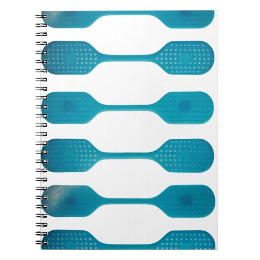Carnet Aqua Blue Dot Grid Abstract Spiral Photo Notebook (Devant)