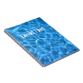 Carnet Aqua Blue Swimming Pool Photo (Côté Droit)