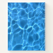 Carnet Aqua Blue Swimming Pool Photo for Your Logo (Dos)