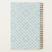Carnet Aqua | Coastal Bamboo Trellis Personalized (Verso)