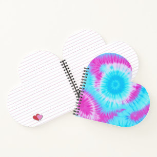 Carnet Aqua et teinture à tarte rose