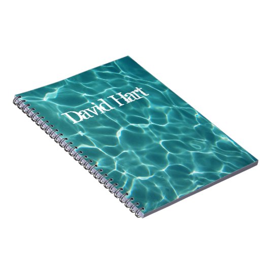 Carnet Aqua Green Swimming Pool Photo (Côté Droit)