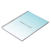 Carnet Aqua Ombre Kind est Cool (Côté gauche)