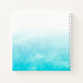 Carnet Aqua Ombre personnalisé (Dos)